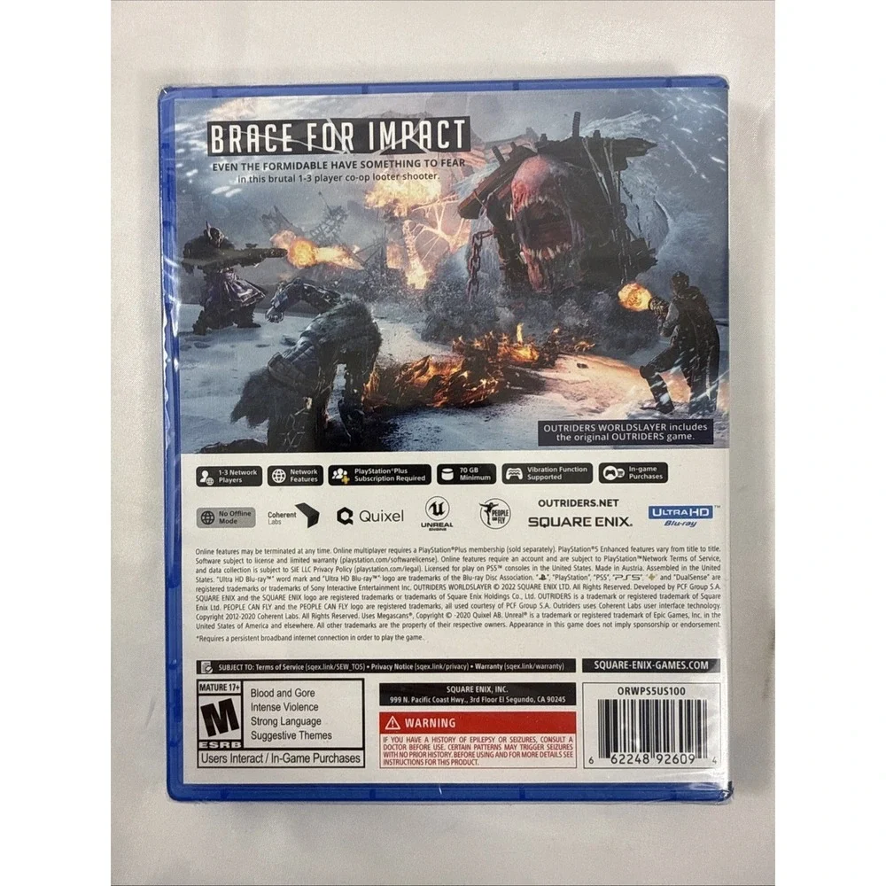 Outsiders‎ Worldslayer Factory Sealed Ps5